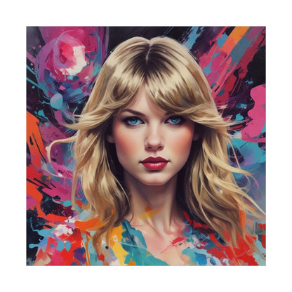 Taylor-Inspired Pop Art Portrait Poster Fine Art Wall Print