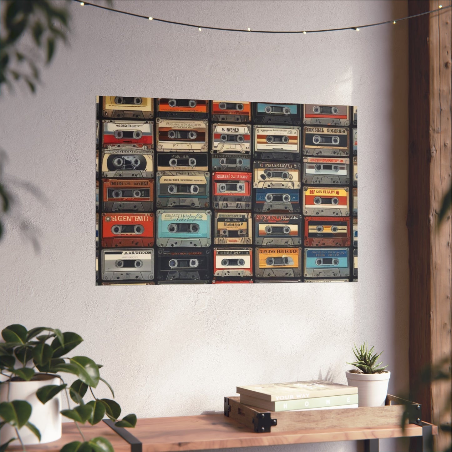 Cassette Tape Collage Fine Art Poster