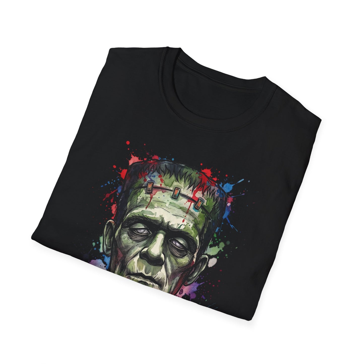 Frankenstein Watercolor Portrait T-Shirt