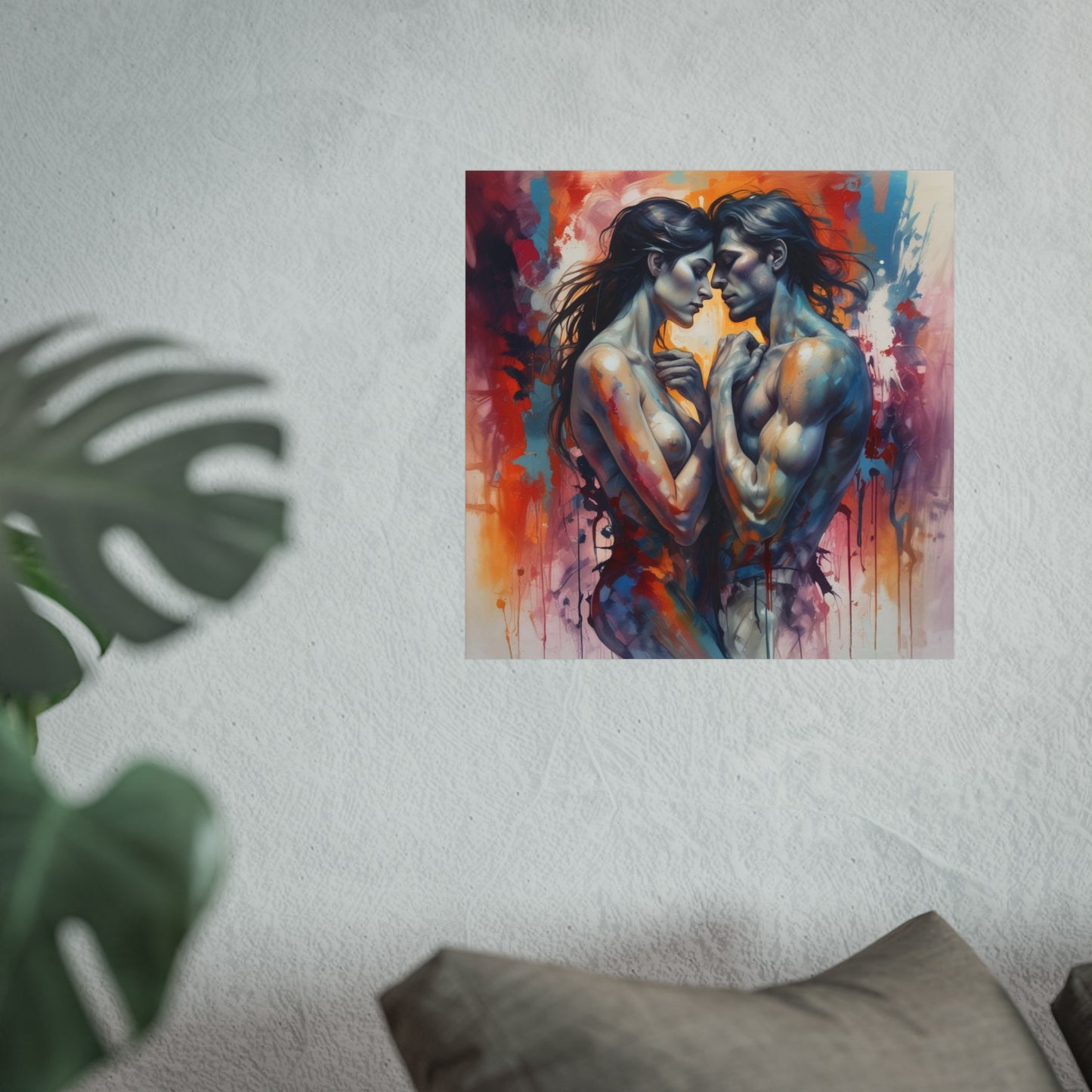 Romantic Embrace Fine Art Poster