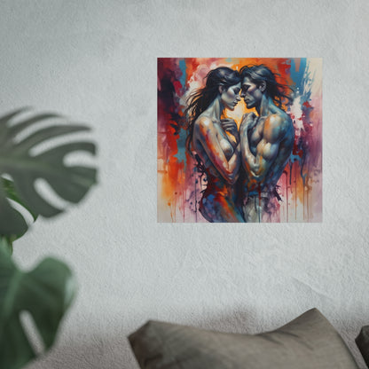 Romantic Embrace Fine Art Poster