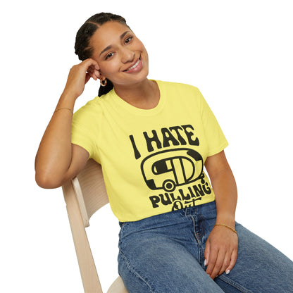T-Shirt — “I Hate Pulling Out” Camper Graphic Tee