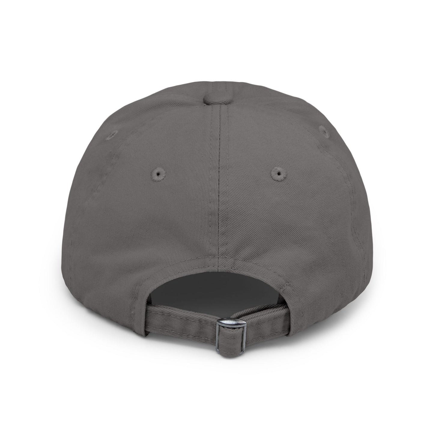 Distressed Dad Hat — "Feeding, Financing & F***ing" Bold Script Cap