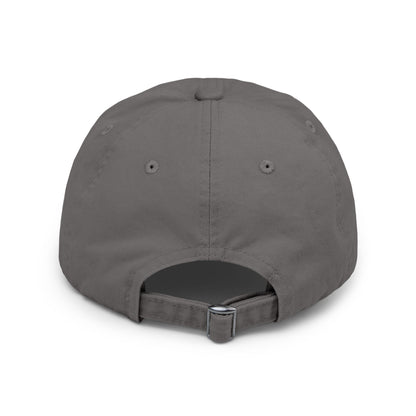 Distressed Dad Hat — "Feeding, Financing & F***ing" Bold Script Cap