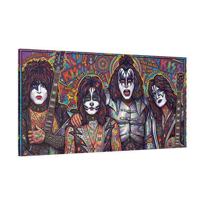 Hottest Band in the Land Abstract Canvas Wall Art — Matte Stretched 1.25"