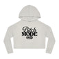 Cropped Hoodie — "Bitch Mode On" Graphic Crop Hooded Sweatshirt