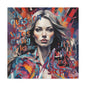 Matte Canvas Wall Art – "The Question Isn't Who's Going to Let Me; It's Who's Going to Stop Me" Inspirational Portrait