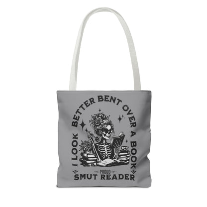 Smut Reader Tote Bag – "I Look Better Bent Over a Book" Booklover Gift