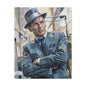 G.O.A.T Basketball Portrait Matte Canvas Wall Art, Stretched 1.25"