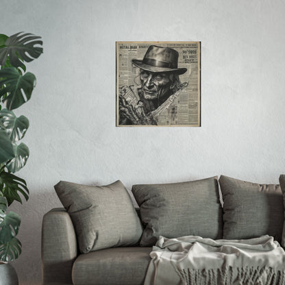 Freddy Krueger Vintage Newspaper Portrait Poster Print