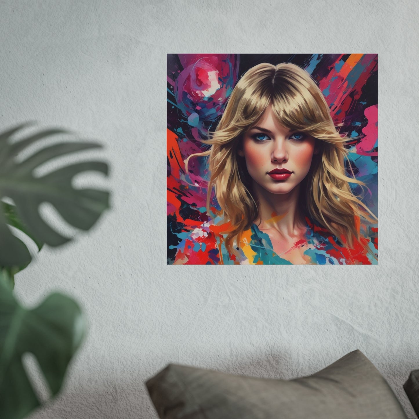 Taylor-Inspired Pop Art Portrait Poster Fine Art Wall Print