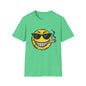 Smokin' Cool Emoji T-Shirt — Retro Grinning Face with Sunglasses & Cigar