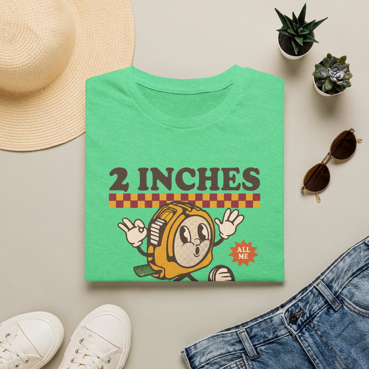 2 Inches Retro Cartoon T-Shirt — “Take It or Leave It” Graphic Tee