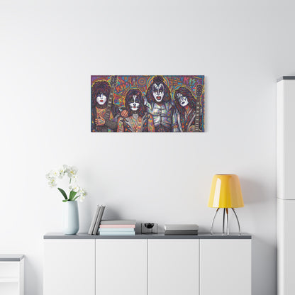 Hottest Band in the Land Abstract Canvas Wall Art — Matte Stretched 1.25"
