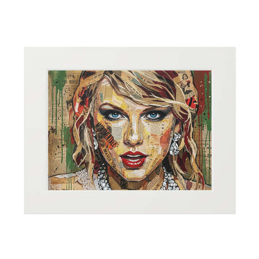 Fine Art Print Passepartout — Colorful Pop Portrait Wall Art