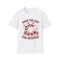 Have The Day You Deserve Raccoon T-Shirt — Positive Message Tee with Sunflowers