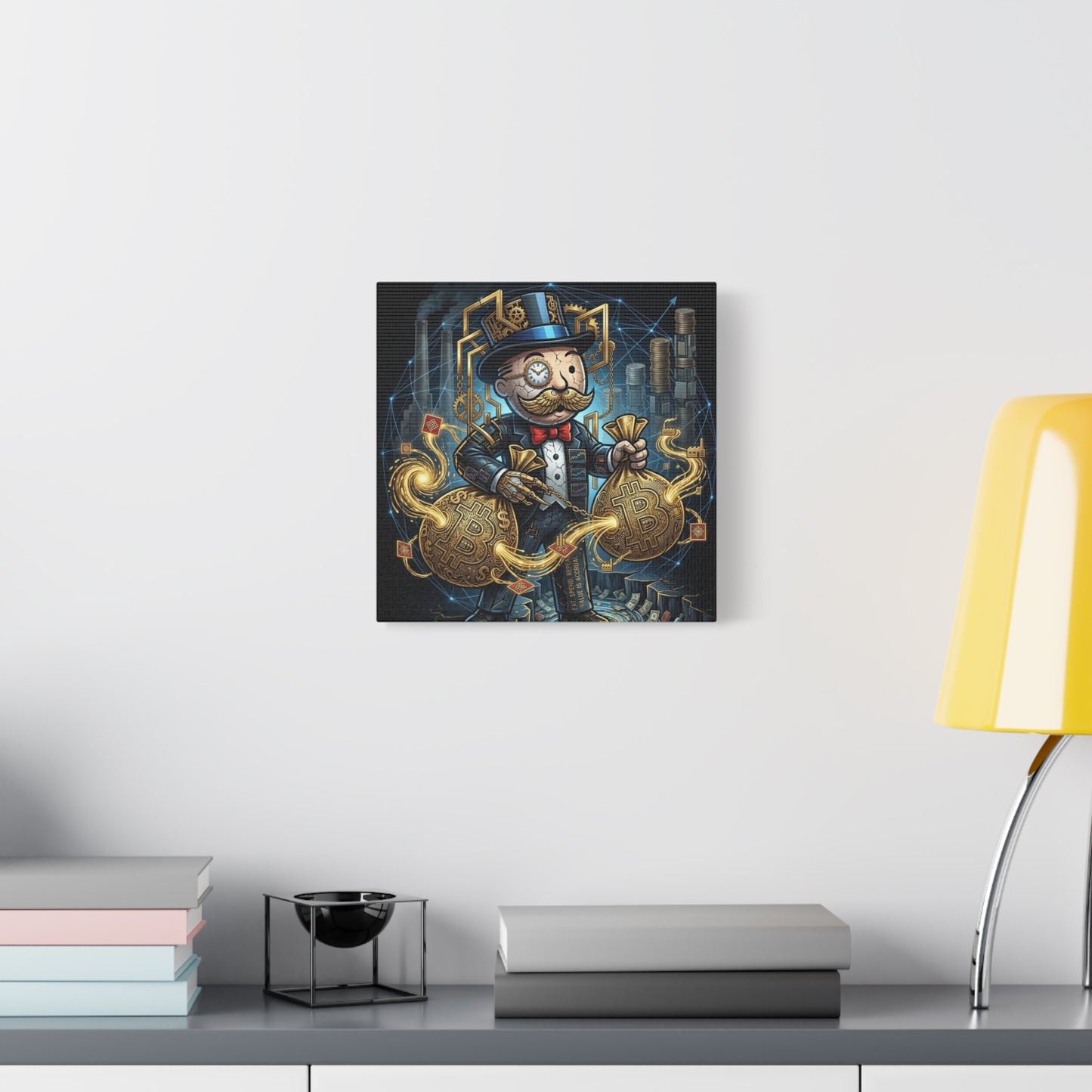 Rich Uncle Pennybags Canvas Wall Art Print