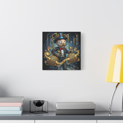 Rich Uncle Pennybags Canvas Wall Art Print