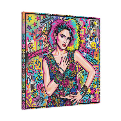 Queen of Pop Abstract Canvas Wall Art Print