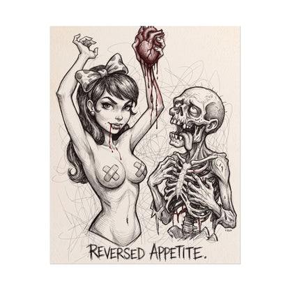 Reversed Appetite Comic Art Print Poster