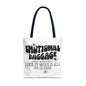 Tote Bag — "Emotional Baggage" Funny Quote Tote with Daisy Vibe