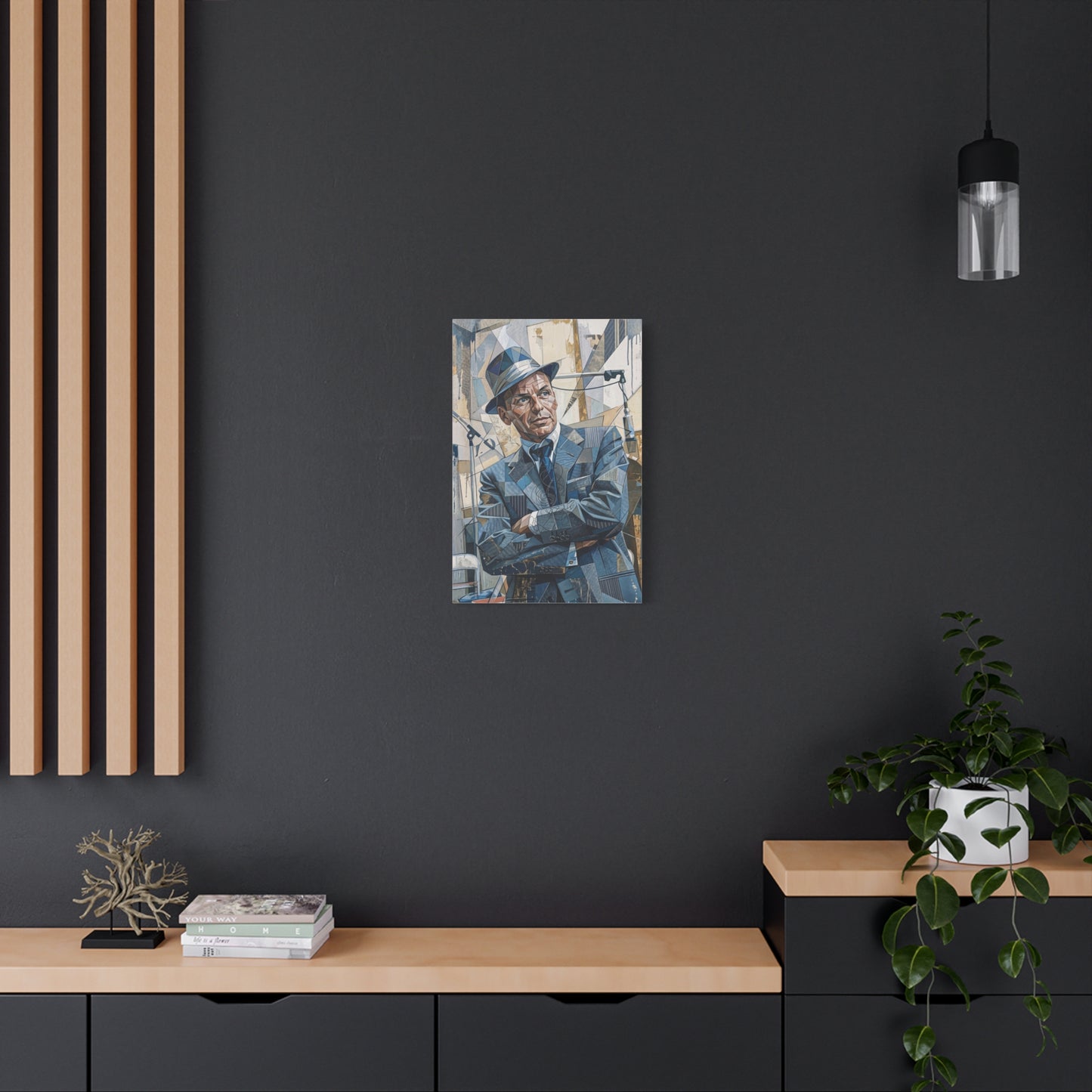 G.O.A.T Basketball Portrait Matte Canvas Wall Art, Stretched 1.25"