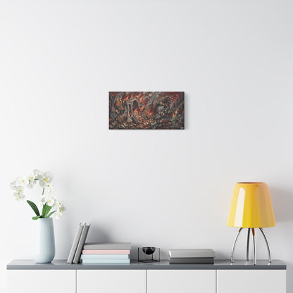 Economy Falling Canvas Wall Art Print — Matte Stretched Canvas