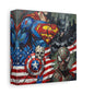 Superhero Abstract Canvas Wall Art Print