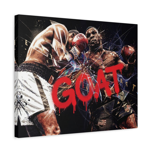 G.O.A.T. Boxer Canvas Wall Art Print