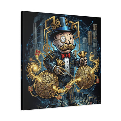 Rich Uncle Pennybags Canvas Wall Art Print