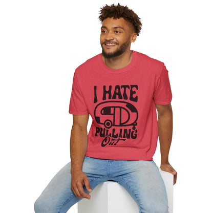 T-Shirt — “I Hate Pulling Out” Camper Graphic Tee