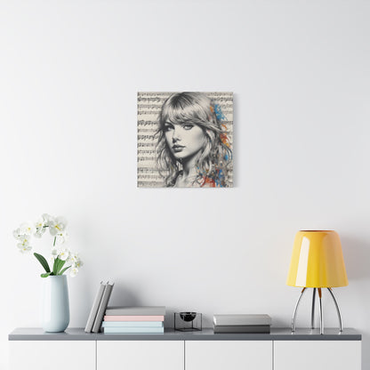 Swift Inspired - Portrait Music Canvas