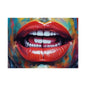 Colorful Pop Art Lip Poster Fine Art Print