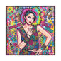 Queen of Pop Abstract Canvas Wall Art Print