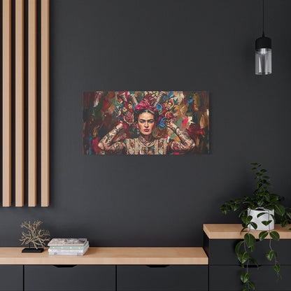 Frida Inspired Abstract Canvas Wall Art — Matte Stretched 1.25"