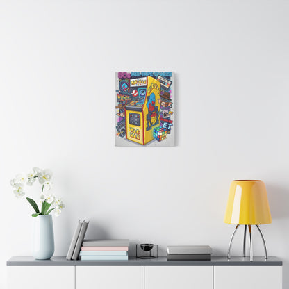1980's Pop Culture Canvas Wall Art Print