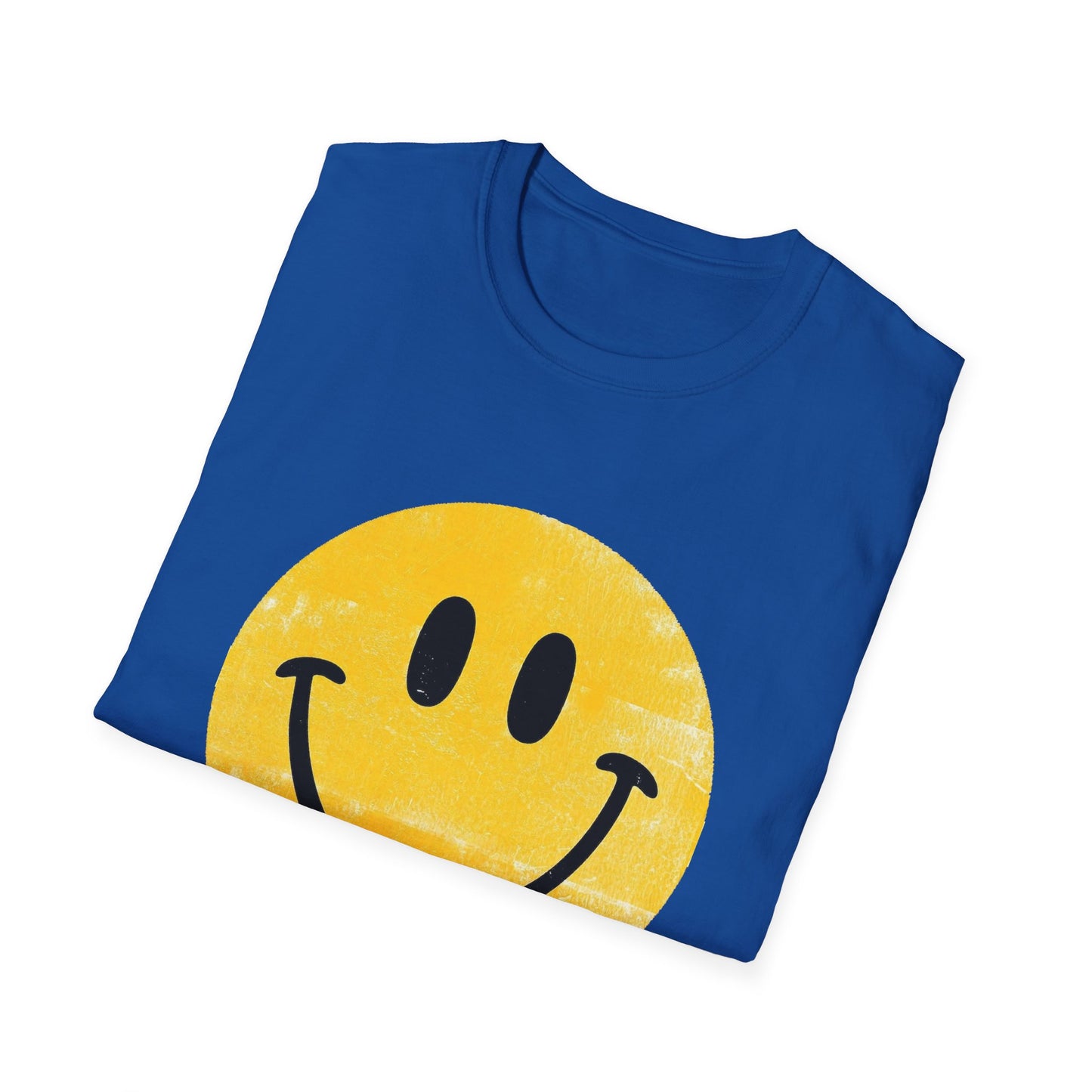 Funny 'I Hate You' Smiley T-Shirt — Retro Distressed Yellow Smiley Tee