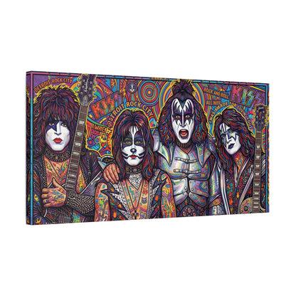 Hottest Band in the Land Abstract Canvas Wall Art — Matte Stretched 1.25"
