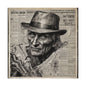 Freddy Krueger Vintage Newspaper Portrait Poster Print