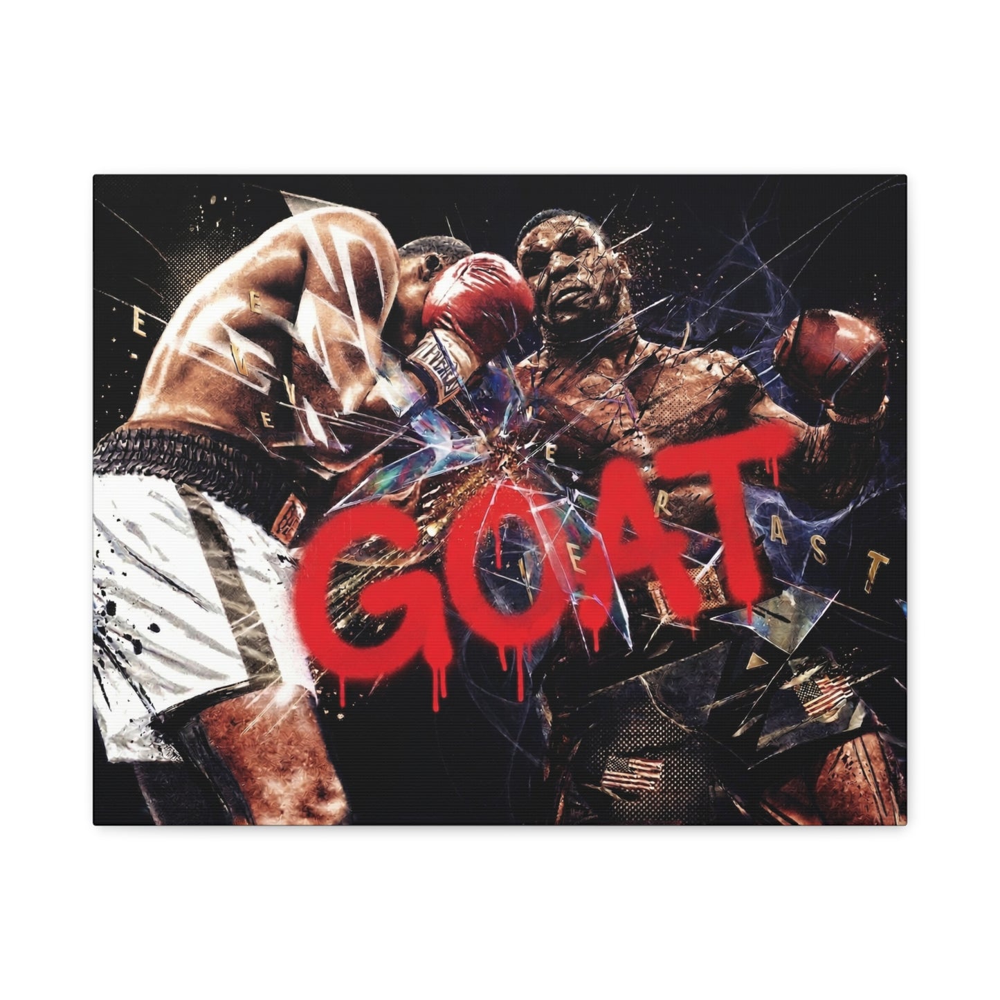G.O.A.T. Boxer Canvas Wall Art Print