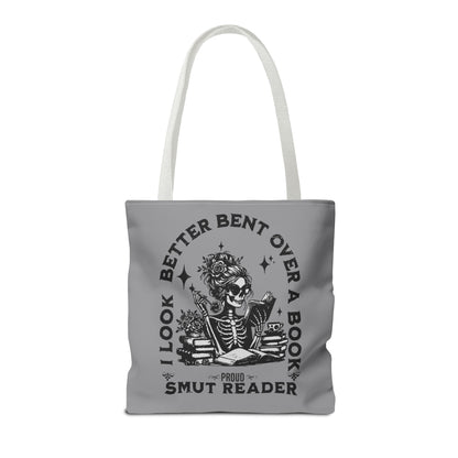 Smut Reader Tote Bag – "I Look Better Bent Over a Book" Booklover Gift