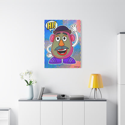 Mr. Head Abstract Canvas Wall Art Print — Matte Stretched Canvas