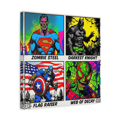 Superhero Pop Canvas Wall Art Print