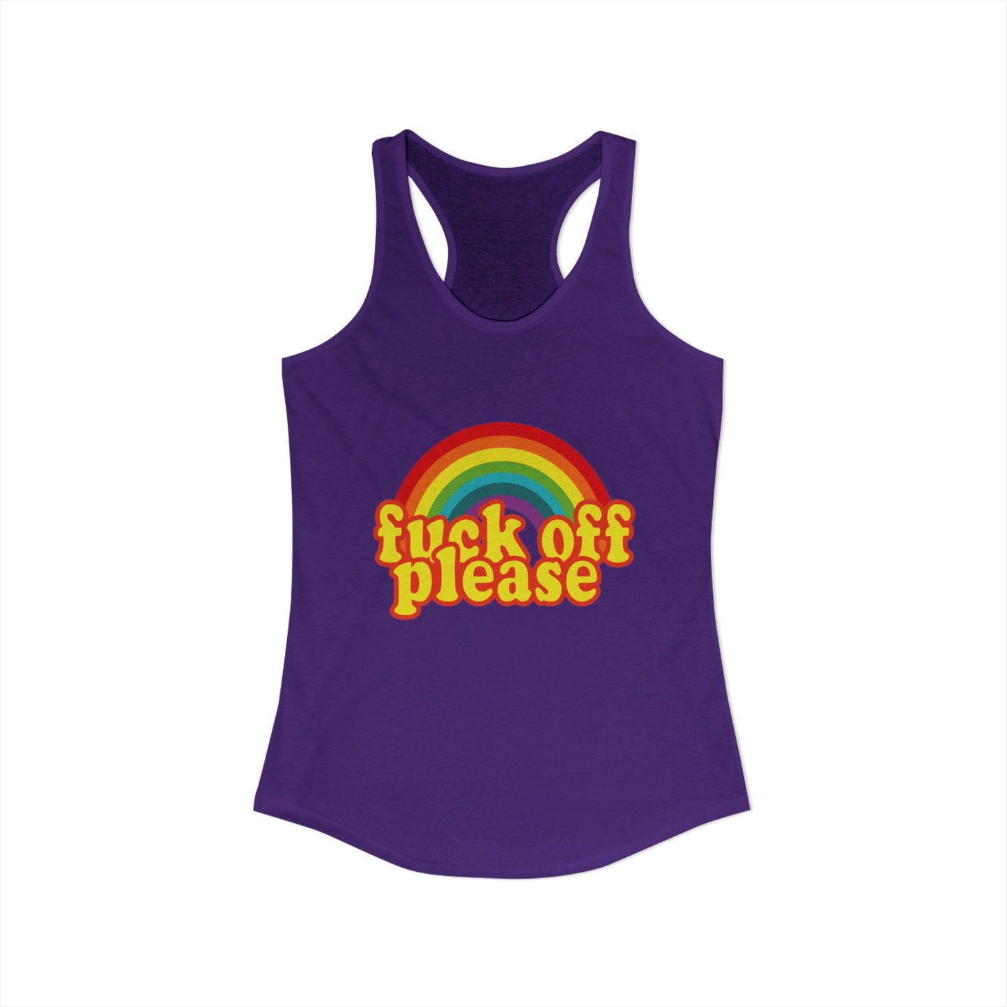 Women's Ideal "F*ck Off Please" Racerback Tank