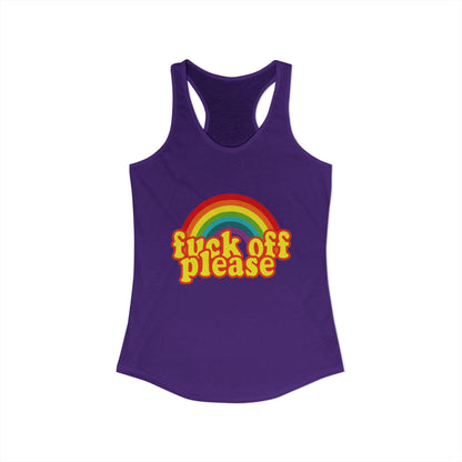 Women's Ideal "F*ck Off Please" Racerback Tank