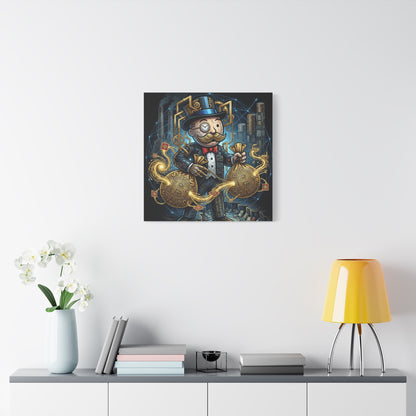 Rich Uncle Pennybags Canvas Wall Art Print