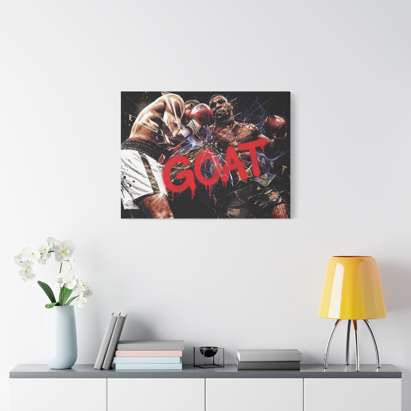 G.O.A.T. Boxer Canvas Wall Art Print