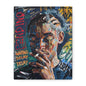 Urban Portrait Matte Canvas Print — 'Waiting Delay' Contemporary Street Art