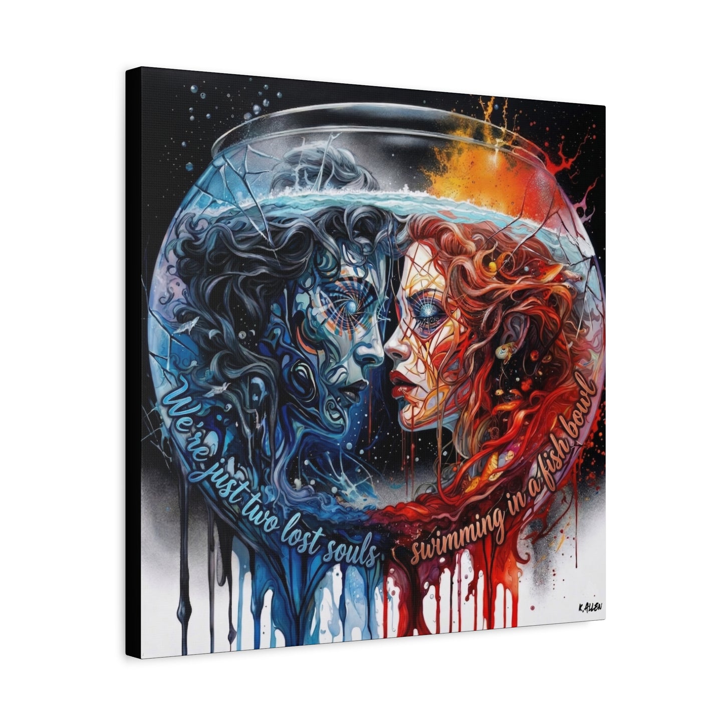 Two Lost Souls Canvas Art — Matte Stretched Canvas Print