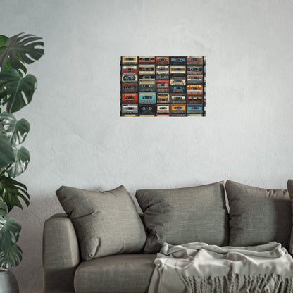 Cassette Tape Collage Fine Art Poster